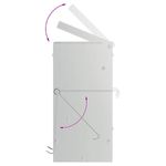 Petshop - Accesorii petshop - Castroane si adapatori - Urmarire pentru iepuri Argintiu 12,5 x 12,5 x 25 cm - Infinity.ro