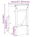 Petshop - Accesorii petshop - Castroane si adapatori - Urmarire pentru iepuri Argintiu 12,5 x 12,5 x 25 cm - Infinity.ro