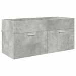 Casa si Gradina - Mobilier - Mobilier baie - Comode baie - Comoda de chiuveta Pe perete Gri din beton 38,5 x 100 x 46 cm - Infinity.ro