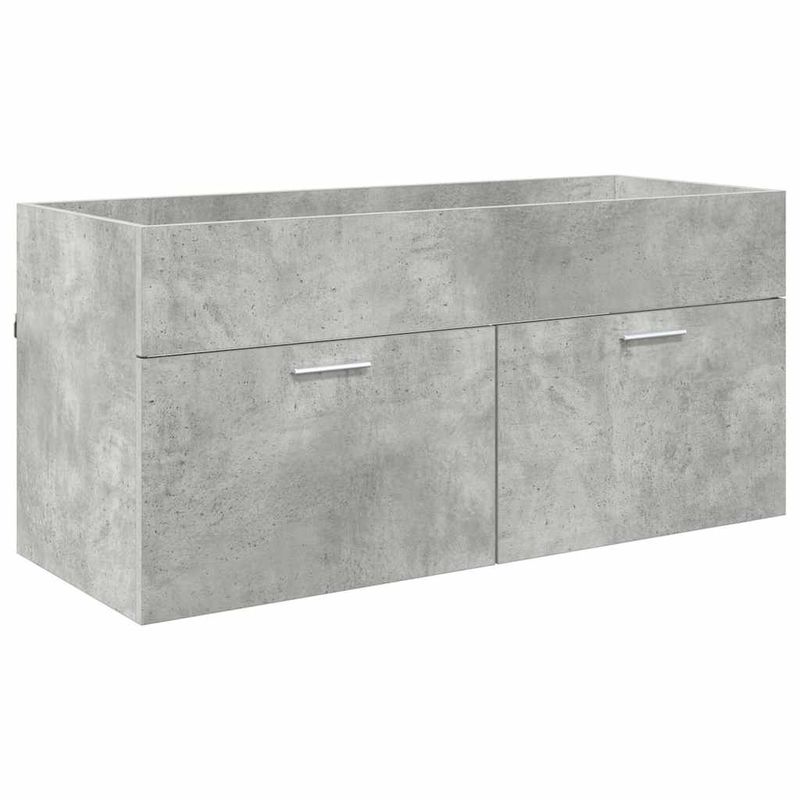 Casa si Gradina - Mobilier - Mobilier baie - Comode baie - Comoda de chiuveta Pe perete Gri din beton 38,5 x 100 x 46 cm - Infinity.ro