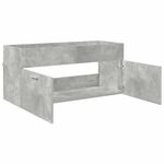 Casa si Gradina - Mobilier - Mobilier baie - Comode baie - Comoda de chiuveta Pe perete Gri din beton 38,5 x 100 x 46 cm - Infinity.ro