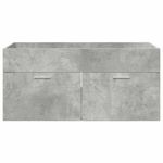 Casa si Gradina - Mobilier - Mobilier baie - Comode baie - Comoda de chiuveta Pe perete Gri din beton 38,5 x 100 x 46 cm - Infinity.ro