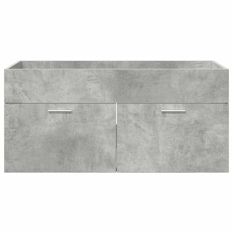 Casa si Gradina - Mobilier - Mobilier baie - Comode baie - Comoda de chiuveta Pe perete Gri din beton 38,5 x 100 x 46 cm - Infinity.ro