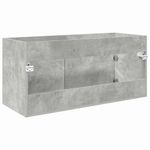 Casa si Gradina - Mobilier - Mobilier baie - Comode baie - Comoda de chiuveta Pe perete Gri din beton 38,5 x 100 x 46 cm - Infinity.ro