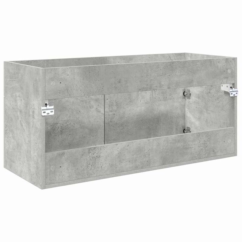 Casa si Gradina - Mobilier - Mobilier baie - Comode baie - Comoda de chiuveta Pe perete Gri din beton 38,5 x 100 x 46 cm - Infinity.ro