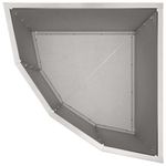 Casa si Gradina - Gradinarit si plante - Plante si ghivece - Ghivece si suporturi - Ghiveci de colt Argintiu 45 x 45 x 50 cm Otel inoxidabil - Infinity.ro