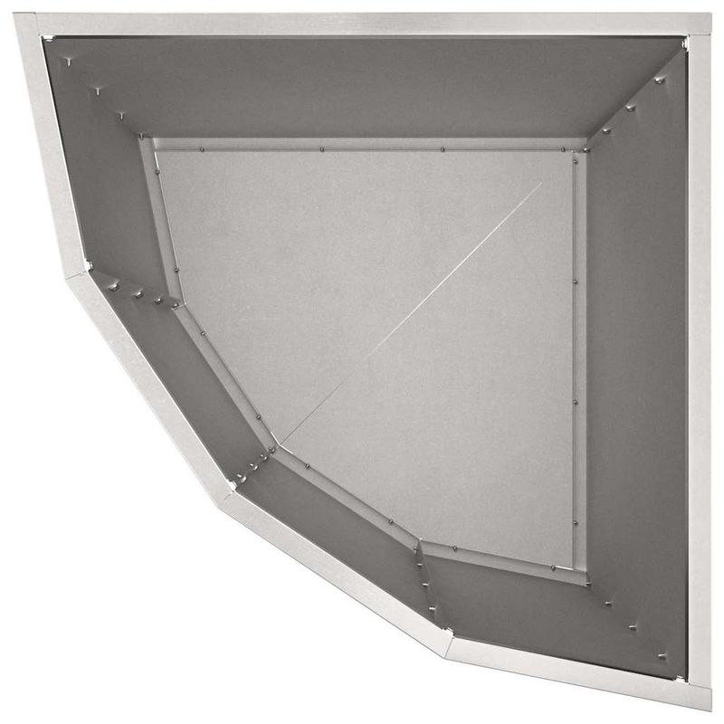 Casa si Gradina - Gradinarit si plante - Plante si ghivece - Ghivece si suporturi - Ghiveci de colt Argintiu 45 x 45 x 50 cm Otel inoxidabil - Infinity.ro