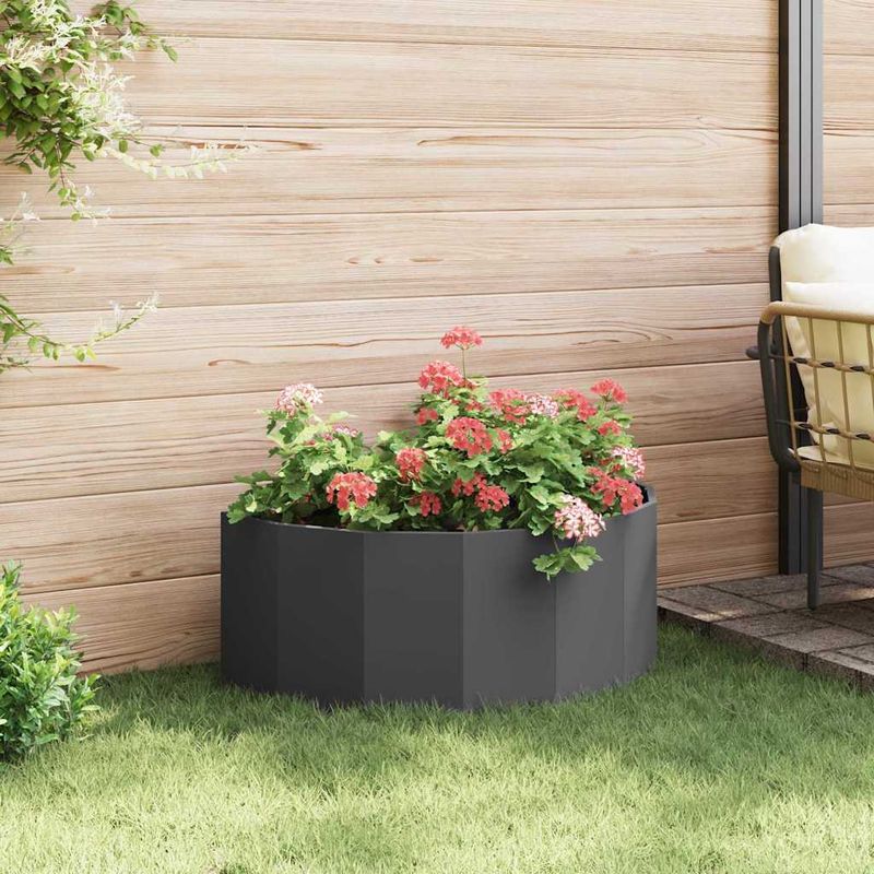 Casa si Gradina - Gradinarit si plante - Plante si ghivece - Ghivece si suporturi - Jardiniera Negru 90 x 45 x 35 cm Otel - Infinity.ro