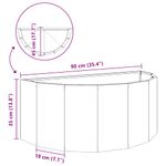 Casa si Gradina - Gradinarit si plante - Plante si ghivece - Ghivece si suporturi - Jardiniera Negru 90 x 45 x 35 cm Otel - Infinity.ro