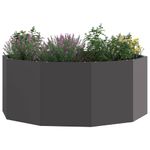 Casa si Gradina - Gradinarit si plante - Plante si ghivece - Ghivece si suporturi - Jardiniera Negru 90 x 90 x 35 cm Otel - Infinity.ro