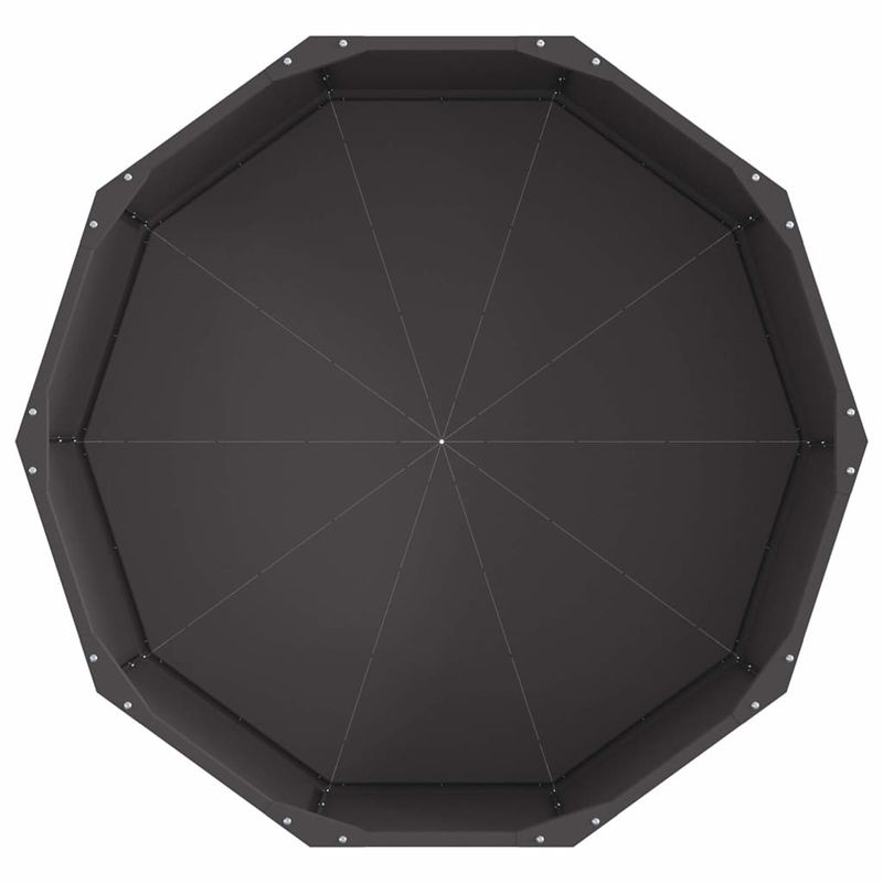 Casa si Gradina - Gradinarit si plante - Plante si ghivece - Ghivece si suporturi - Jardiniera Negru 90 x 90 x 35 cm Otel - Infinity.ro