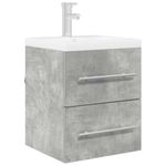 Casa si Gradina - Mobilier - Mobilier baie - Comode baie - Comoda de chiuveta Gri din beton 38,5 x 41 x 48 cm Lemn compozit - Infinity.ro