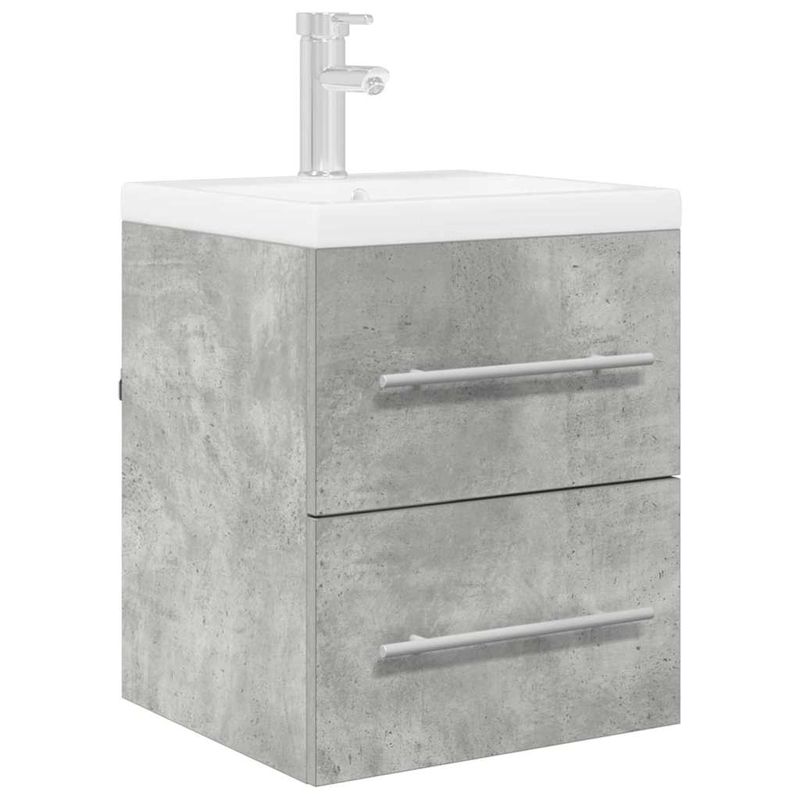 Casa si Gradina - Mobilier - Mobilier baie - Comode baie - Comoda de chiuveta Gri din beton 38,5 x 41 x 48 cm Lemn compozit - Infinity.ro