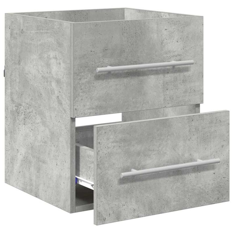 Casa si Gradina - Mobilier - Mobilier baie - Comode baie - Comoda de chiuveta Gri din beton 38,5 x 41 x 48 cm Lemn compozit - Infinity.ro
