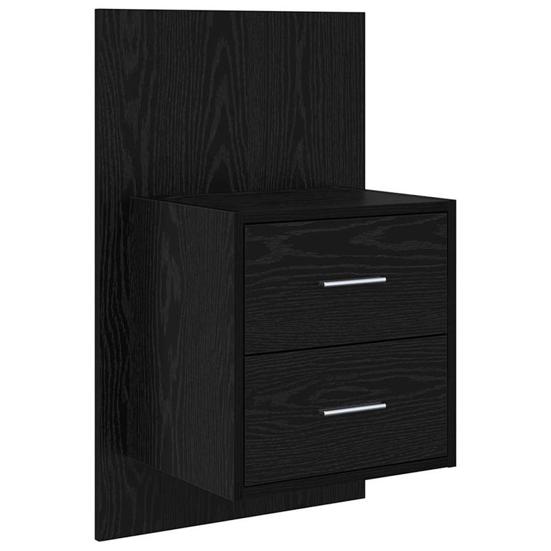 Casa si Gradina - Mobilier - Comode si corpuri - Noptiere - Noptiera suspendata 2 pcs Stejar Negru 48,5 x 32,5 x 80 cm - Infinity.ro
