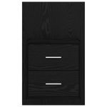 Casa si Gradina - Mobilier - Comode si corpuri - Noptiere - Noptiera suspendata 2 pcs Stejar Negru 48,5 x 32,5 x 80 cm - Infinity.ro