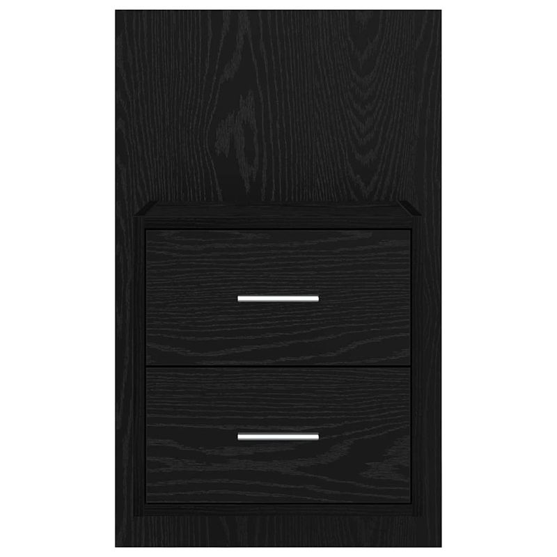 Casa si Gradina - Mobilier - Comode si corpuri - Noptiere - Noptiera suspendata 2 pcs Stejar Negru 48,5 x 32,5 x 80 cm - Infinity.ro