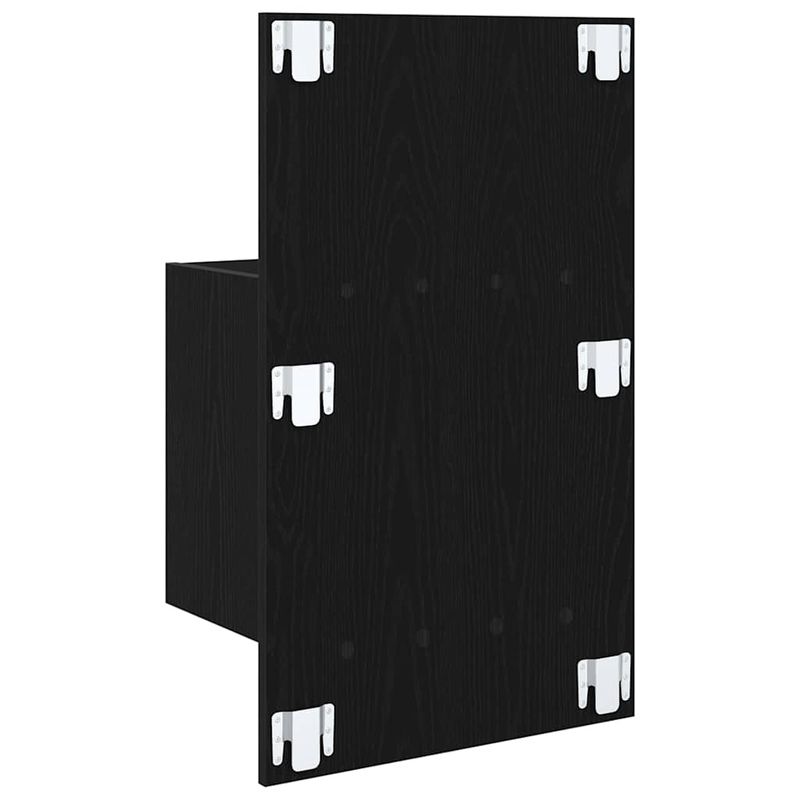 Casa si Gradina - Mobilier - Comode si corpuri - Noptiere - Noptiera suspendata 2 pcs Stejar Negru 48,5 x 32,5 x 80 cm - Infinity.ro