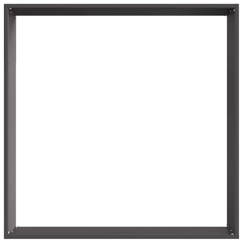 Casa si Gradina - Gradina si terasa - Garduri, panouri si accesorii - Margine pentru gazon 6 pcs Negru 60 x 60 x 13 cm Otel - Infinity.ro