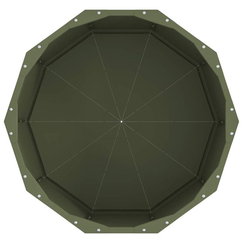 Casa si Gradina - Gradinarit si plante - Plante si ghivece - Ghivece si suporturi - Jardiniera Verde masliniu 60 x 60 x 35 cm Otel - Infinity.ro