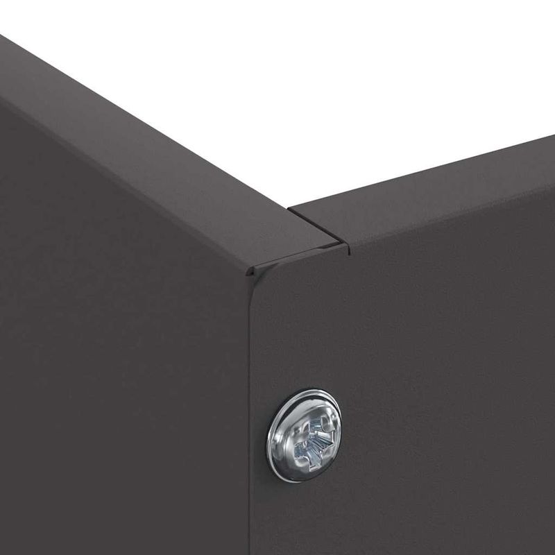 Casa si Gradina - Gradina si terasa - Garduri, panouri si accesorii - Margine pentru gazon 6 pcs Negru 60 x 60 x 13 cm Otel - Infinity.ro