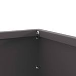 Casa si Gradina - Gradina si terasa - Garduri, panouri si accesorii - Margine pentru gazon 6 pcs Negru 60 x 60 x 13 cm Otel - Infinity.ro