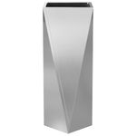 Casa si Gradina - Gradinarit si plante - Plante si ghivece - Ghivece si suporturi - Jardiniera 2 pcs Argintiu 30 x 30 x 75 cm Otel Galvanizat - Infinity.ro