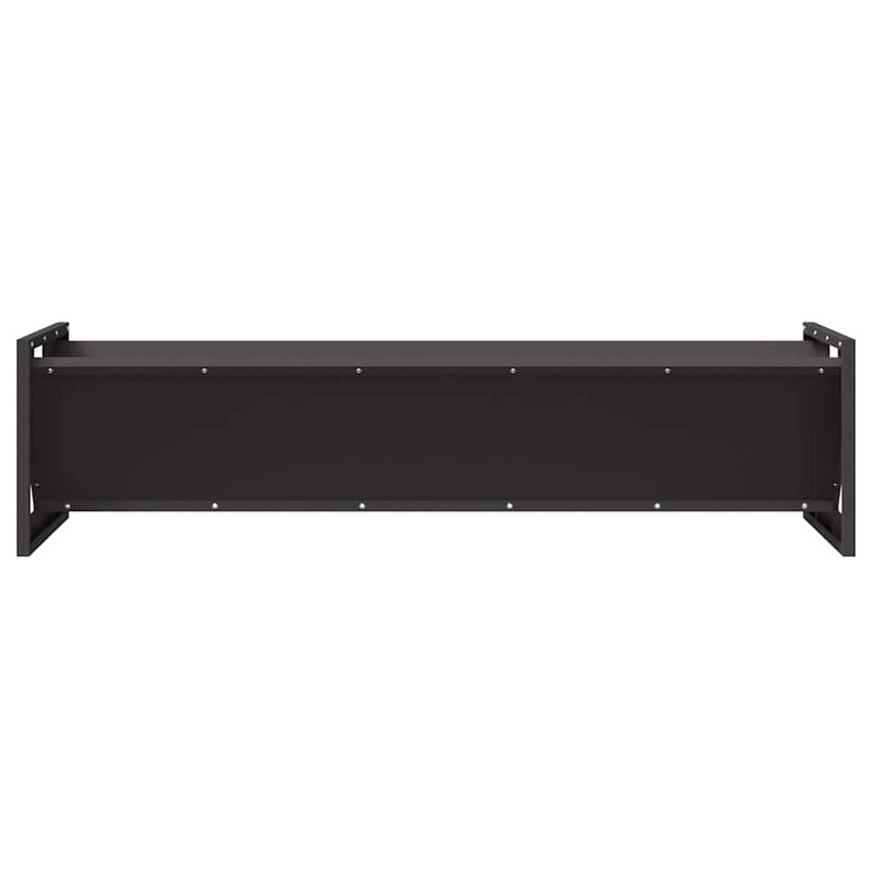 Petshop - Accesorii petshop - Castroane si adapatori - Jgheab pentru hranirea animalelor Negru 108 x 50 x 28 cm - Infinity.ro