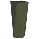 Casa si Gradina - Gradinarit si plante - Plante si ghivece - Ghivece si suporturi - Jardiniera 2 pcs Verde masliniu 30 x 30 x 75 cm Otel - Infinity.ro
