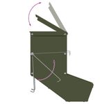 Petshop - Accesorii petshop - Castroane si adapatori - Urmarire pentru iepuri Verde masliniu 17.5 x 26 x 28.5 cm - Infinity.ro