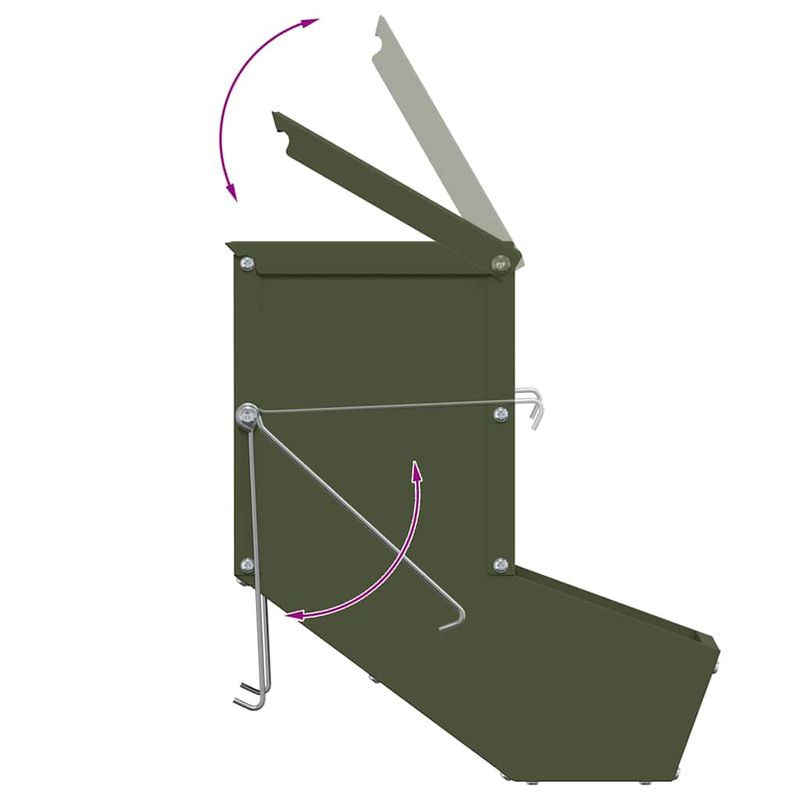 Petshop - Accesorii petshop - Castroane si adapatori - Urmarire pentru iepuri Verde masliniu 17.5 x 26 x 28.5 cm - Infinity.ro