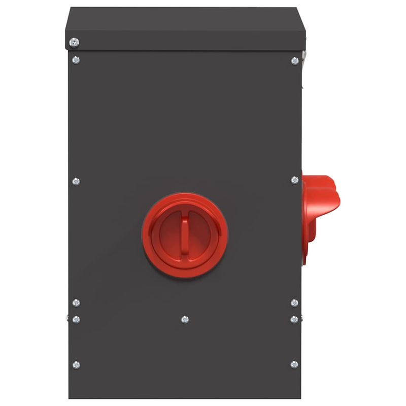 Petshop - Accesorii petshop - Castroane si adapatori - Feeder pentru pui Negru 60.5 x 29 x 51 cm Otel Laminat la Rece - Infinity.ro