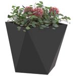 Casa si Gradina - Gradinarit si plante - Plante si ghivece - Ghivece si suporturi - Jardiniera Negru 30 x 30 x 30 cm Otel - Infinity.ro