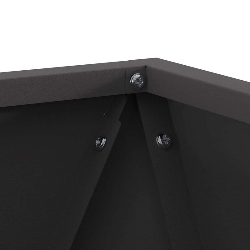 Casa si Gradina - Gradinarit si plante - Plante si ghivece - Ghivece si suporturi - Jardiniera Negru 30 x 30 x 30 cm Otel - Infinity.ro