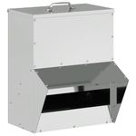 Petshop - Accesorii petshop - Castroane si adapatori - Feeder pentru pui Argintiu 20 x 25 x 35 cm Otel Galvanizat - Infinity.ro