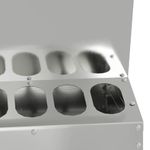 Petshop - Accesorii petshop - Castroane si adapatori - Feeder pentru pui Argintiu 30 x 30 x 39 cm Otel Galvanizat - Infinity.ro