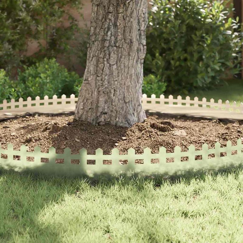 Casa si Gradina - Gradina si terasa - Garduri, panouri si accesorii - Borduri pentru gazon 10 pcs Argintiu 103 x 0,05 x 22 cm - Infinity.ro