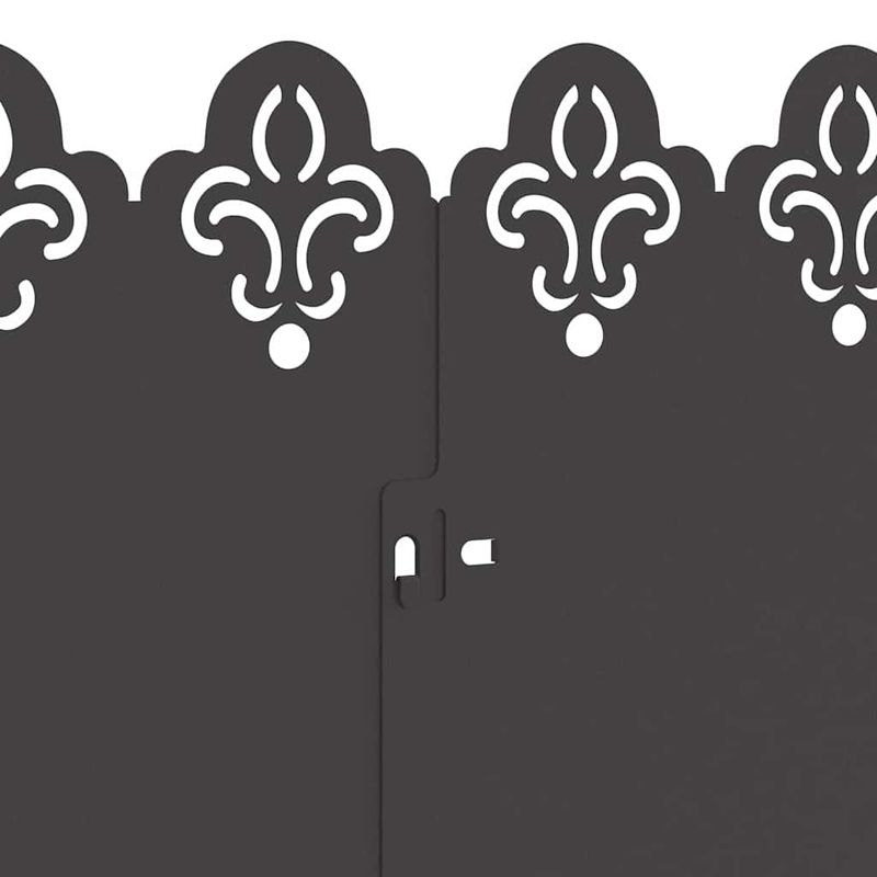 Casa si Gradina - Gradina si terasa - Garduri, panouri si accesorii - Borduri pentru gazon 30 pcs Negru 103 x 0,05 x 22 cm Otel - Infinity.ro