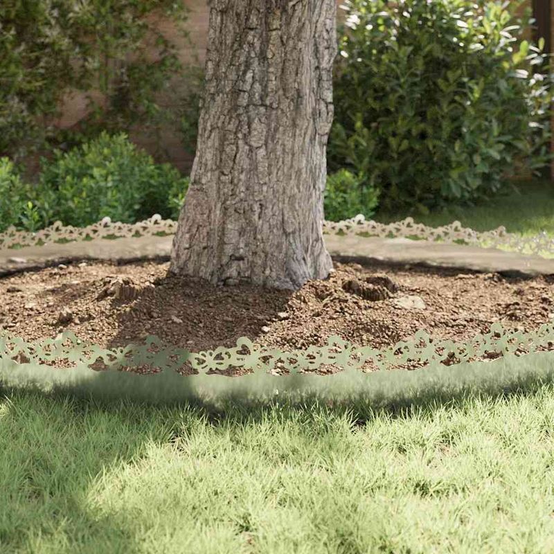 Casa si Gradina - Gradina si terasa - Garduri, panouri si accesorii - Borduri pentru gazon 30 pcs Argintiu 103 x 0,05 x 22 cm - Infinity.ro