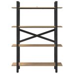 Casa si Gradina - Mobilier - Biblioteci si rafturi - Biblioteci - Raft pentru carti Stejar Artizanal 100 x 33,5 x 140 cm - Infinity.ro