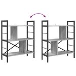 Casa si Gradina - Mobilier - Biblioteci si rafturi - Biblioteci - Raft pentru carti Gri Sonoma 75 x 30 x 91 cm Lemn compozit - Infinity.ro