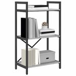 Casa si Gradina - Mobilier - Biblioteci si rafturi - Biblioteci - Raft pentru carti Gri Sonoma 56 x 34 x 96 cm Lemn compozit - Infinity.ro