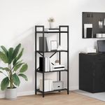 Casa si Gradina - Mobilier - Biblioteci si rafturi - Biblioteci - Raft pentru carti Stejar Negru 56 x 34 x 133,5 cm Lemn compozit - Infinity.ro