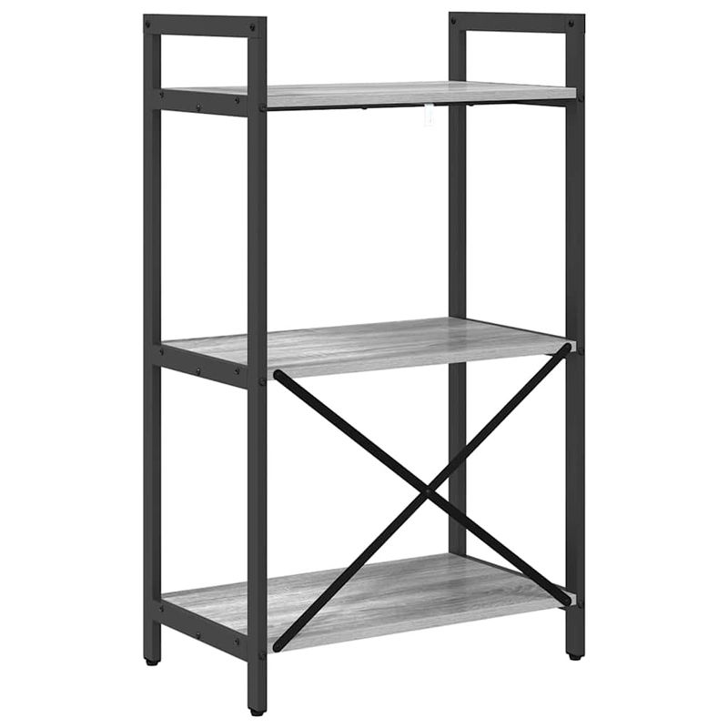 Casa si Gradina - Mobilier - Biblioteci si rafturi - Biblioteci - Raft pentru carti Gri Sonoma 56 x 34 x 96 cm Lemn compozit - Infinity.ro