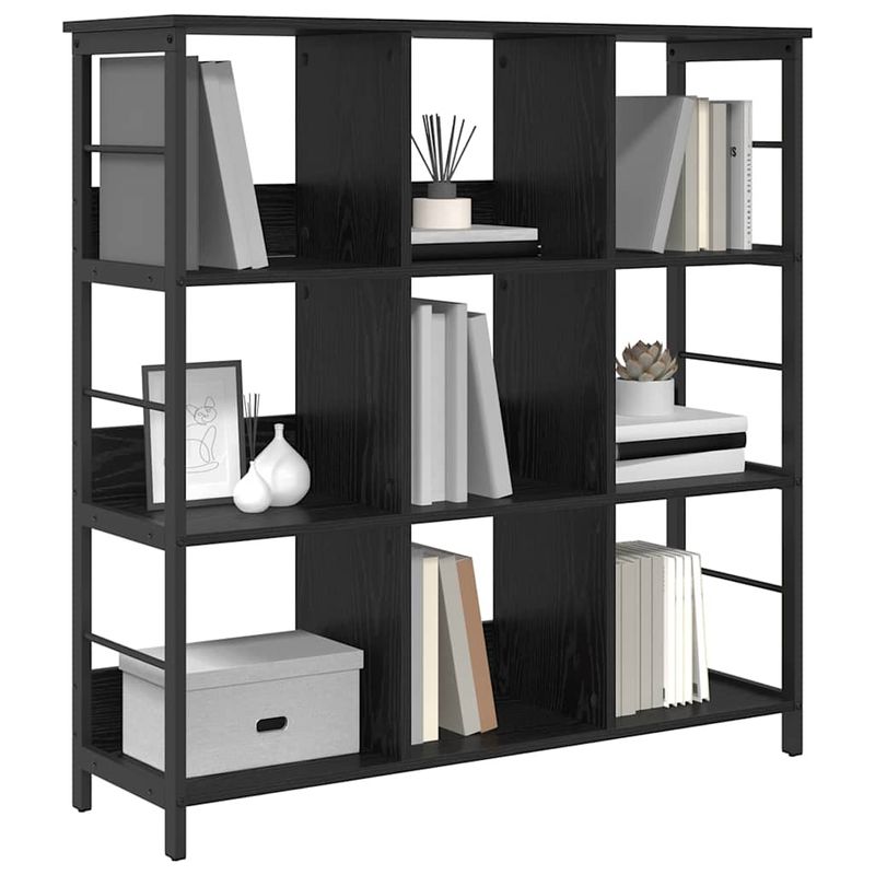 Casa si Gradina - Mobilier - Biblioteci si rafturi - Biblioteci - Raft pentru carti Stejar Negru 102 x 32 x 104,5 cm - Infinity.ro