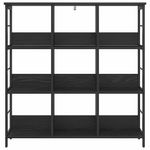 Casa si Gradina - Mobilier - Biblioteci si rafturi - Biblioteci - Raft pentru carti Stejar Negru 102 x 32 x 104,5 cm - Infinity.ro