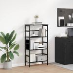 Casa si Gradina - Mobilier - Biblioteci si rafturi - Biblioteci - Raft pentru carti Stejar Negru 60 x 29,5 x 115 cm Lemn compozit - Infinity.ro