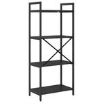 Casa si Gradina - Mobilier - Biblioteci si rafturi - Biblioteci - Raft pentru carti Stejar Negru 56 x 34 x 133,5 cm Lemn compozit - Infinity.ro