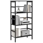 Casa si Gradina - Mobilier - Biblioteci si rafturi - Biblioteci - Raft pentru carti Stejar Negru 60 x 29,5 x 115 cm Lemn compozit - Infinity.ro