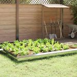 Casa si Gradina - Gradina si terasa - Garduri, panouri si accesorii - Gard pentru melci 16 pcs Argintiu 50 x 3,5 x 25 cm - Infinity.ro